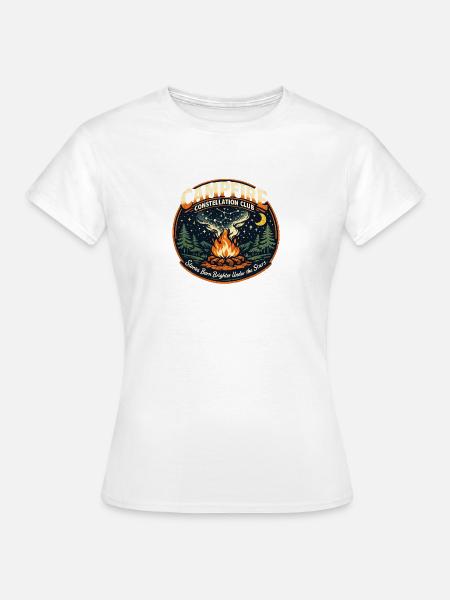 Lagerfeuer-Sternenclub - Frauen T-Shirt - Weiß