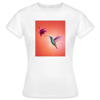 Hummingbird400 dpi - T-shirt Femme - blanc - Devant - AI Model Female 172 dark (172cm)