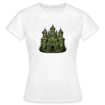 Château de lierre de Liana Splendour - T-shirt Femme - blanc - Devant - AI Model Female 172 dark (172cm)
