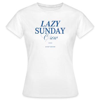 Équipe du dimanche paresseux - T-shirt Femme - blanc - Devant - AI Model Female 172 dark (172cm)
