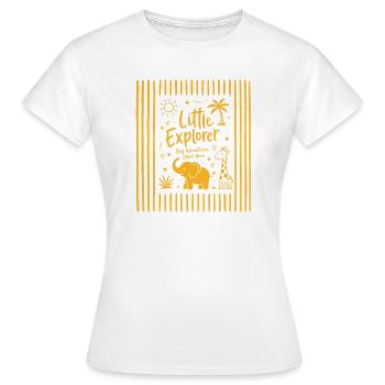 Éléphant en tenue d’enfant - T-shirt Femme - blanc - Devant - AI Model Female 172 dark (172cm)