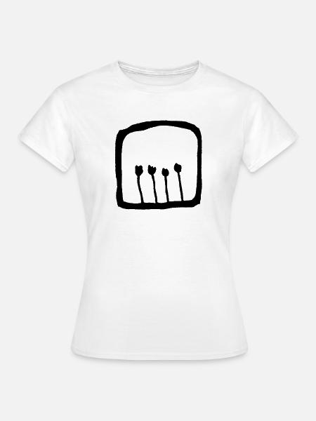 Vier Tulpen - Frauen T-Shirt - Weiß