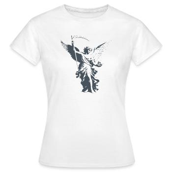 ange ailé - T-shirt Femme - blanc - Devant - AI Model Female 172 dark (172cm)