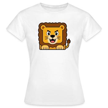 Lion - T-shirt Femme - blanc - Devant - AI Model Female 172 dark (172cm)