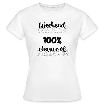 Danse de couple en valse - T-shirt Femme - blanc - Devant - AI Model Female 172 dark (172cm)