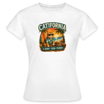 Pattes autour du monde - T-shirt Femme - blanc - Devant - AI Model Female 172 dark (172cm)