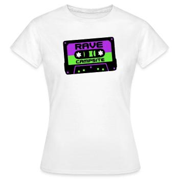 Rave Cassette Festival Logo - T-shirt Femme - blanc - Devant - AI Model Female 172 dark (172cm)