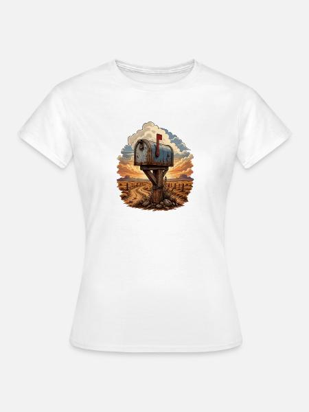 Rostiger Briefkasten am Wüstenpfad - Frauen T-Shirt - Weiß