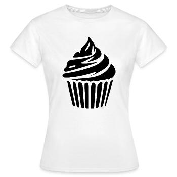 Cupcake Muffin Bakery Baking Gift - Women's T-Shirt - white - Front - AI Model Female 172 dark (172cm)