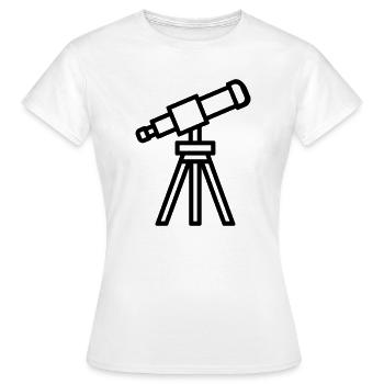 télescope - T-shirt Femme - blanc - Devant - AI Model Female 172 dark (172cm)