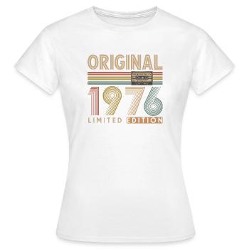 50e anniversaire, 50 ans - T-shirt Femme - blanc - Devant - AI Model Female 172 dark (172cm)