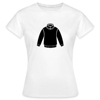 Pullover - Frauen T-Shirt - Weiß - Vorne - AI Model Female 172 dark (172cm)