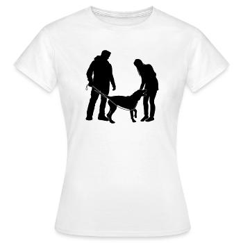 Hundebesitzer - Frauen T-Shirt - Weiß - Vorne - AI Model Female 172 dark (172cm)