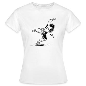 Breakdancers - T-shirt Femme - blanc - Devant - AI Model Female 172 dark (172cm)