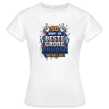 So sieht der beste große Bruder der welt aus - Frauen T-Shirt - Weiß - Vorne - AI Model Female 172 dark (172cm)