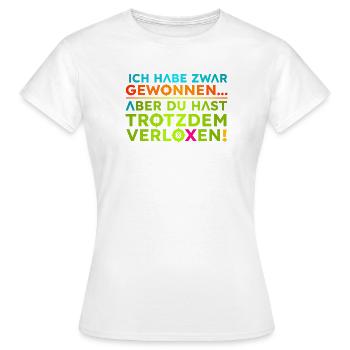 Gewonnen-Verloren  - Frauen T-Shirt - Weiß - Vorne - AI Model Female 172 dark (172cm)
