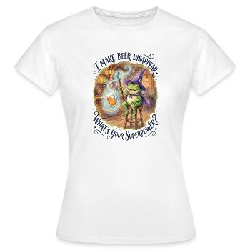 Ich Lasse Bier Verschwinden Craft Beer - Frauen T-Shirt - Weiß - Vorne - AI Model Female 172 dark (172cm)