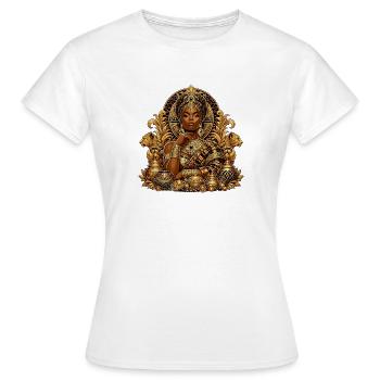 Reine d’or des Joyaux - T-shirt Femme - blanc - Devant - AI Model Female 172 dark (172cm)
