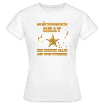 Billy - Frauen T-Shirt - Weiß - Vorne - AI Model Female 172 dark (172cm)