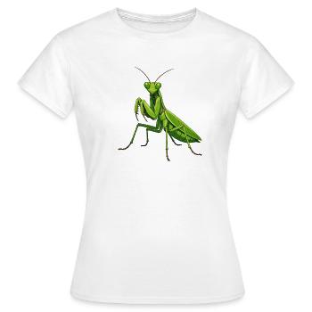 mantis - Women's T-Shirt - white - Front - AI Model Female 172 dark (172cm)