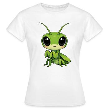 mantis - Women's T-Shirt - white - Front - AI Model Female 172 dark (172cm)