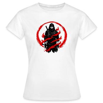 Combattant de l’Ombre dans le Cercle Rouge - T-shirt Femme - blanc - Devant - AI Model Female 172 dark (172cm)