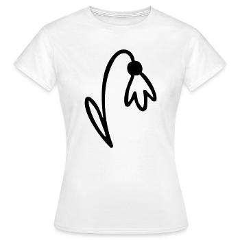 Fleur - T-shirt Femme - blanc - Devant - AI Model Female 172 dark (172cm)