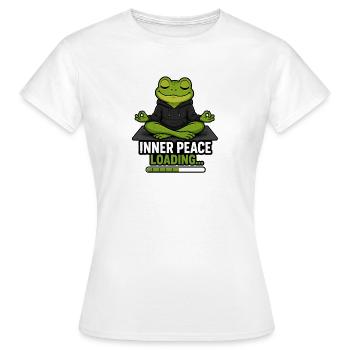 Chargement de la paix intérieure - T-shirt Femme - blanc - Devant - AI Model Female 172 dark (172cm)