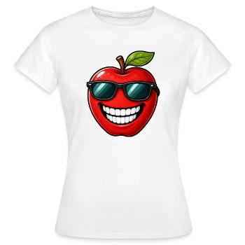 Fruits d’été de dessins animés pomme de Kawaii - T-shirt Femme - blanc - Devant - AI Model Female 172 dark (172cm)