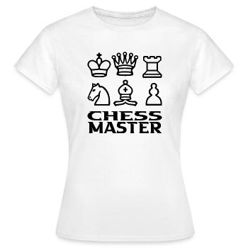 Maître d’échecs - T-shirt Femme - blanc - Devant - AI Model Female 172 dark (172cm)