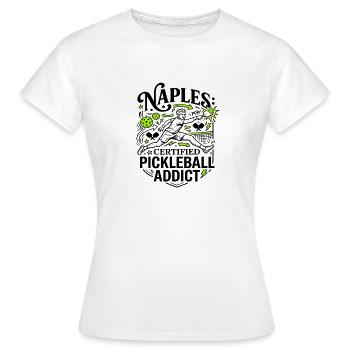 Naples Florida Certified Pickleball Addict - Frauen T-Shirt - Weiß - Vorne - AI Model Female 172 dark (172cm)