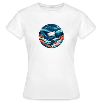 Traum vom Great Barrier Reef - Frauen T-Shirt - Weiß - Vorne - AI Model Female 172 dark (172cm)