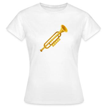 Posaune - Frauen T-Shirt - Weiß - Vorne - AI Model Female 172 dark (172cm)