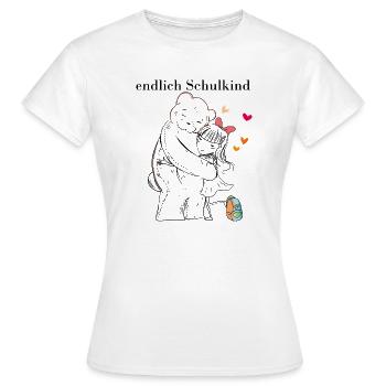 Schulanfang - Frauen T-Shirt - Weiß - Vorne - AI Model Female 172 dark (172cm)