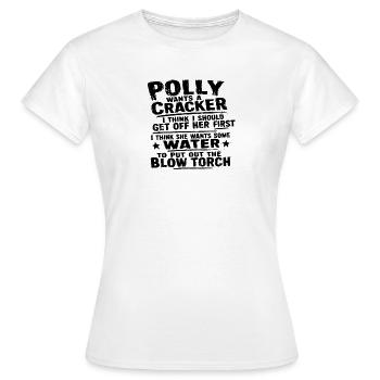 Polly - Frauen T-Shirt - Weiß - Vorne - AI Model Female 172 dark (172cm)