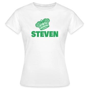 Geschenk für Steven - Frauen T-Shirt - Weiß - Vorne - AI Model Female 172 dark (172cm)