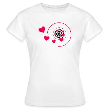 Love - Frauen T-Shirt - Weiß - Vorne - AI Model Female 172 dark (172cm)