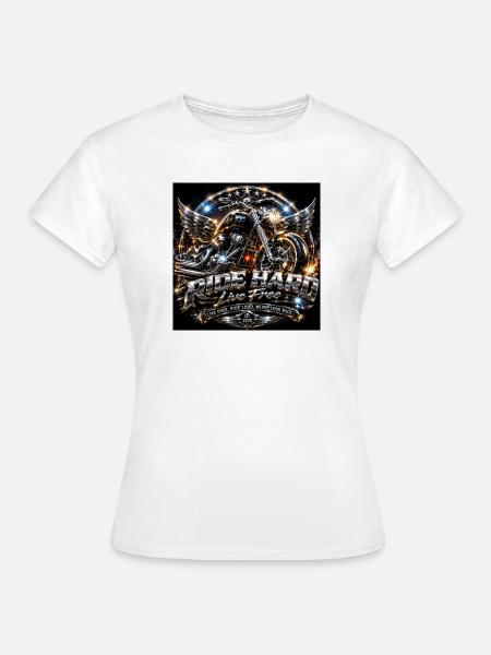 Ride Hard MB - Frauen T-Shirt - Weiß