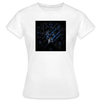 GN Wolf schwarz blau  - Frauen T-Shirt - Weiß - Vorne - AI Model Female 172 dark (172cm)