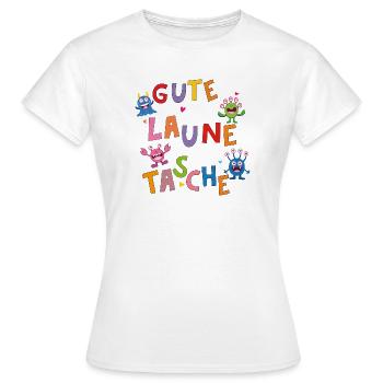 Gute Laune Monster Tasche - Frauen T-Shirt - Weiß - Vorne - AI Model Female 172 dark (172cm)
