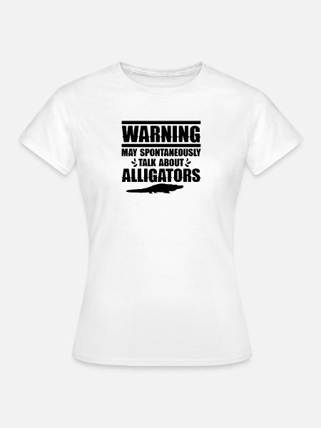 Alligator Reptil - Frauen T-Shirt - Weiß