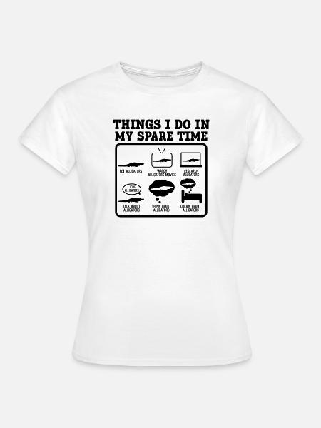 Alligator Freizeit Humor - Frauen T-Shirt - Weiß