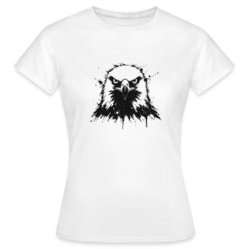 Dark Eagle in Splatter Spot - Women's T-Shirt - white - Front - AI Model Female 172 dark (172cm)