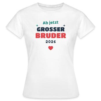 Einschulung 2026 Bruder - Schulkind Geschenk Schul - Frauen T-Shirt - Weiß - Vorne - AI Model Female 172 dark (172cm)