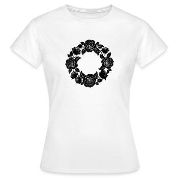 Rosenkranz - Frauen T-Shirt - Weiß - Vorne - AI Model Female 172 dark (172cm)