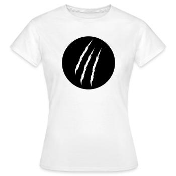 Krallen - Frauen T-Shirt - Weiß - Vorne - AI Model Female 172 dark (172cm)