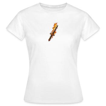 Fireblade Flaming Sword - Women's T-Shirt - white - Front - AI Model Female 172 dark (172cm)