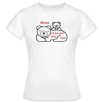 Kita Kind - Frauen T-Shirt - Weiß - Vorne - AI Model Female 172 dark (172cm)