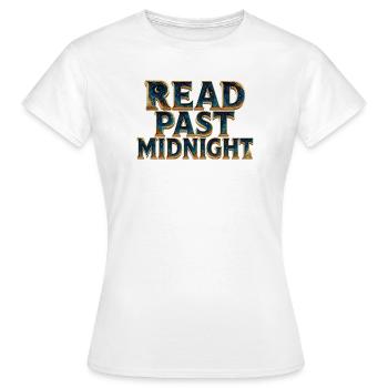 Nach Mitternacht lesen - Frauen T-Shirt - Weiß - Vorne - AI Model Female 172 dark (172cm)