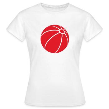 Beachball - Frauen T-Shirt - Weiß - Vorne - AI Model Female 172 dark (172cm)